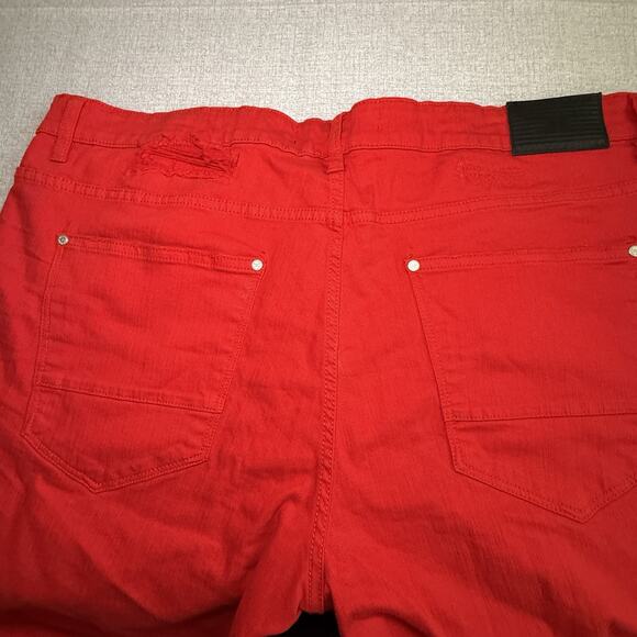 Jordan Craig Jeans Men's 42x32 Red Legacy Edition Jeans Aaron Distressed - Picture 10 of 11